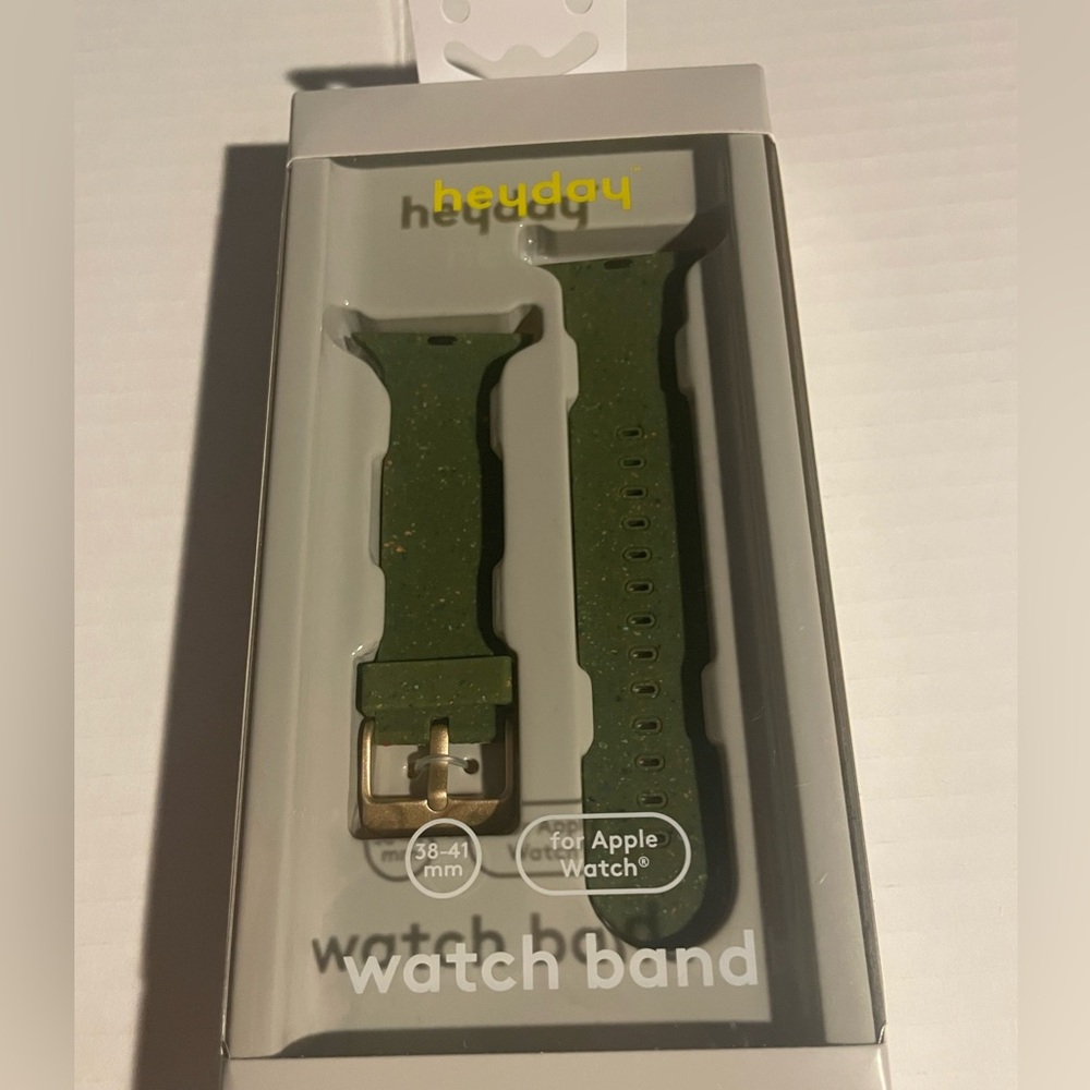 Heyday Dark Green Speckled Watch Band for Apple Watch New Sealed 38 - 41 mm